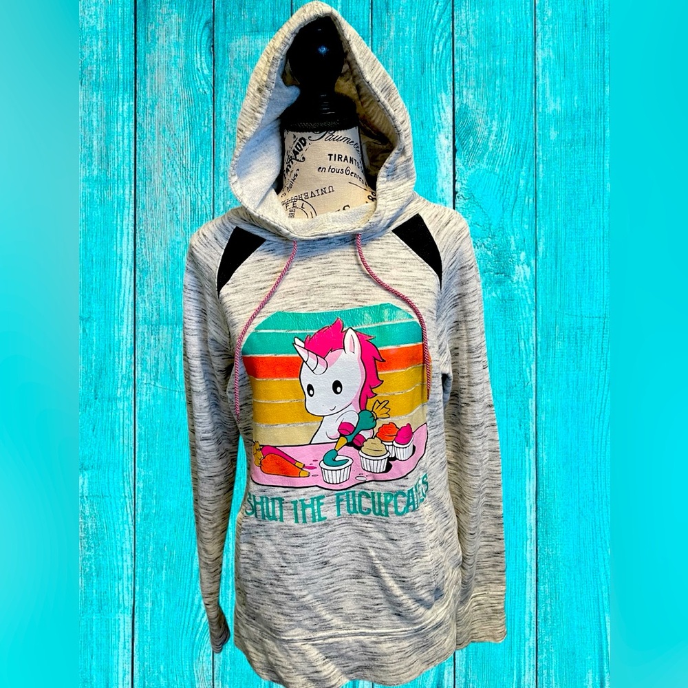 Cowl Neck Unicorn Hoodie